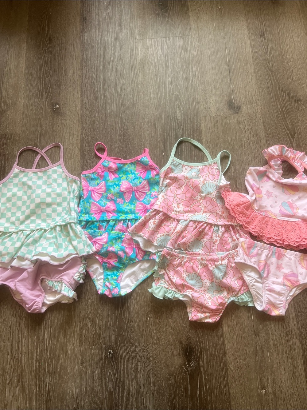 Set of four Caden lane swim suits size 4t